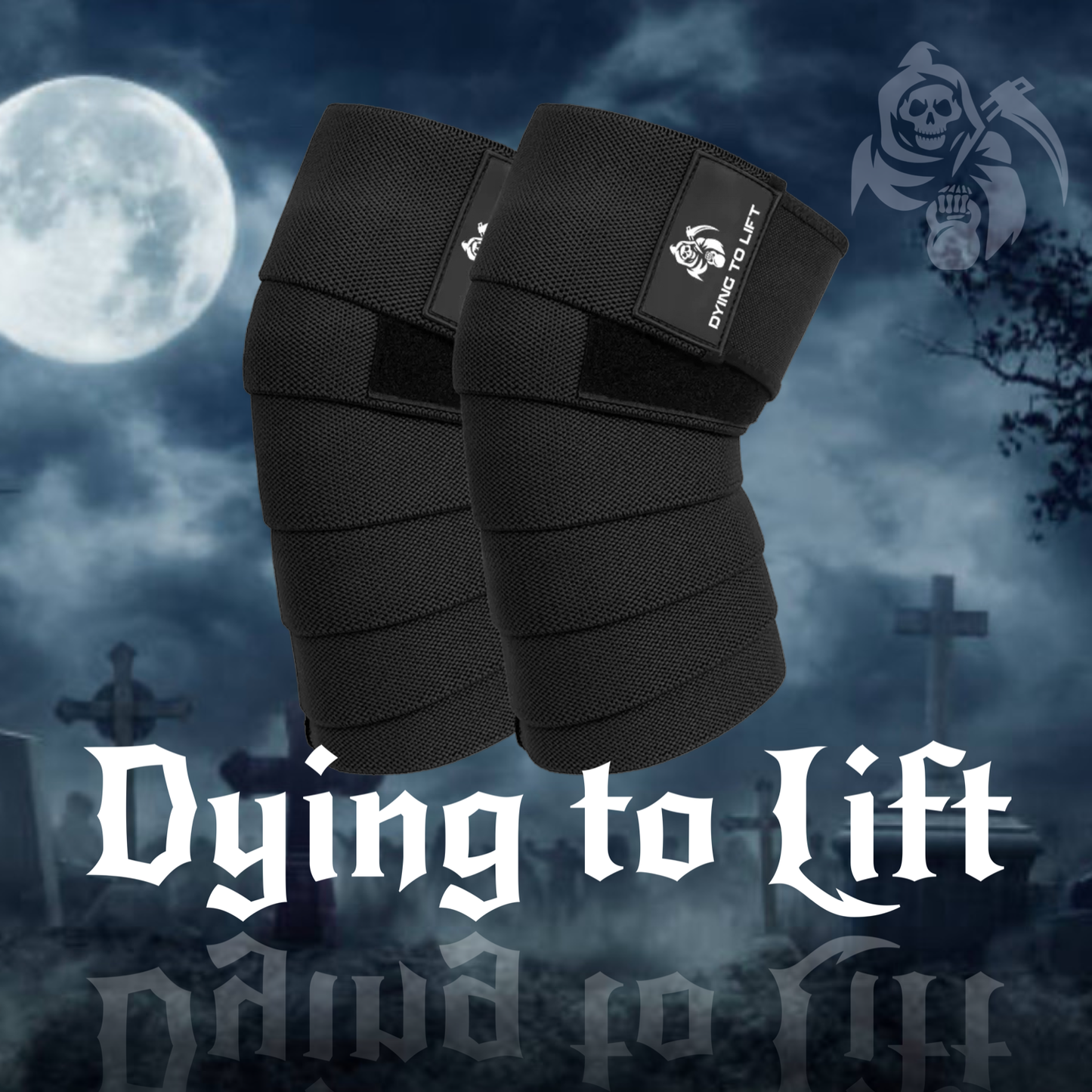 Dying to Lift Mens Knee Straps